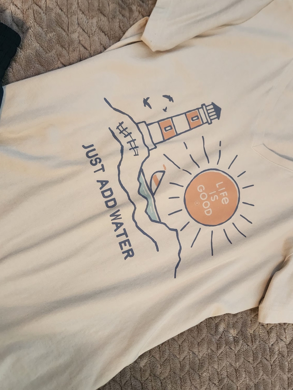 Life Is Good- Beach lover "Just Add Water"    V-Neck Tee